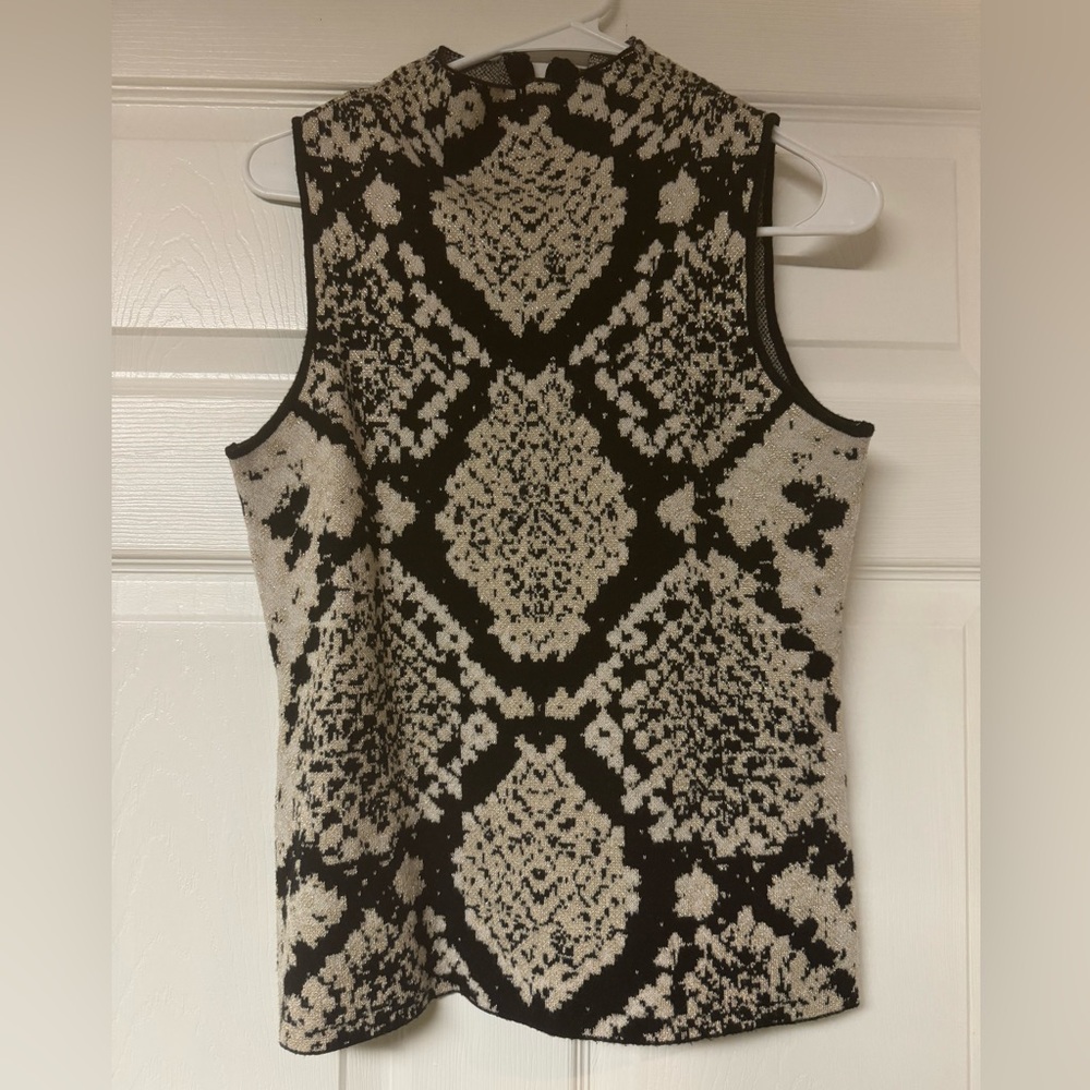 Tahari Mock Neck Shell